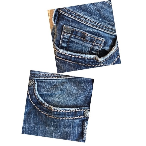 Silver Jeans Co. Suki Surplus back flap pocket stretch denim size 28x30 - Picture 8 of 10